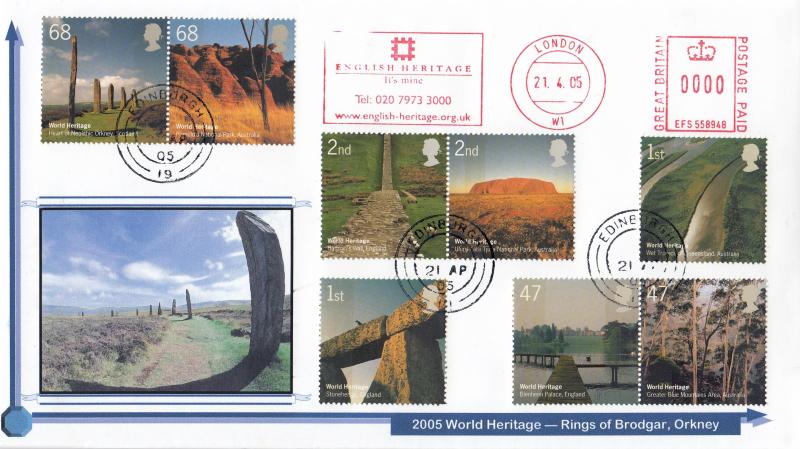 2005 (04) World Heritage - Privately Produced 'Rings of Brodgar' Cover - Edinburgh CDS + English Heritage Meter Mark