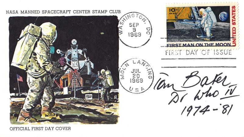 1969 (09) USA Moon Landing Anniversary Cover - Washington DC Cancel - Signed by Tom Baker