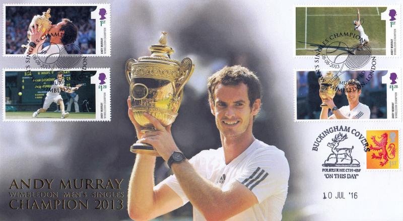 2013 (08) Andy Murray Wimbledon Win M/S - Internet Official - Doubled in 2016