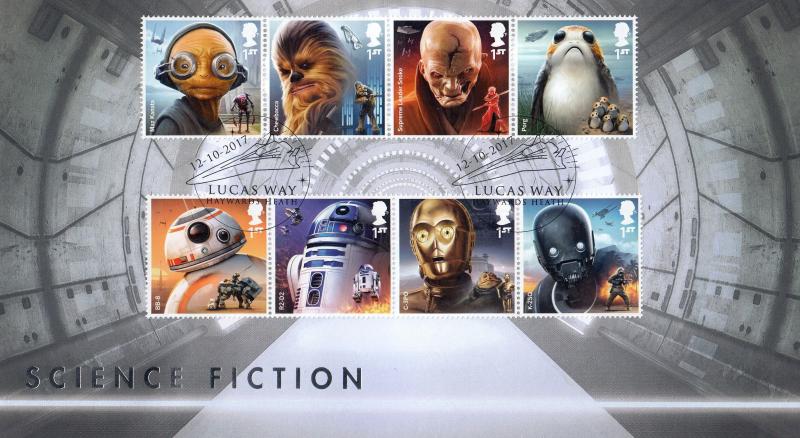 2017 (10) Star Wars (Stamps) - Internet 'Lucas Way' Official