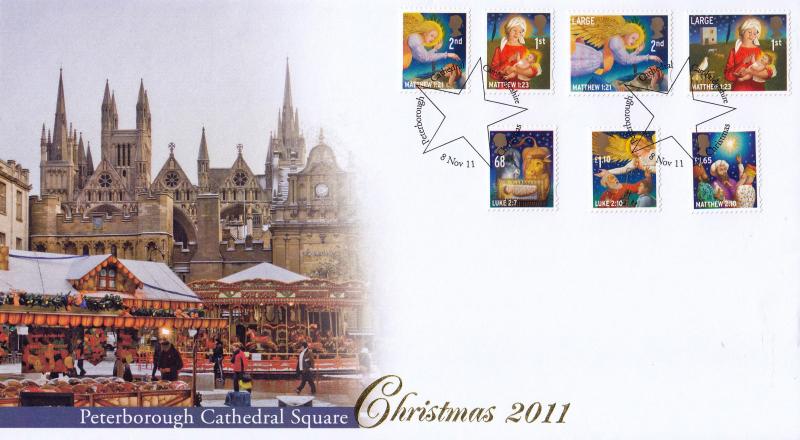 2011 (11) Christmas (Stamps) - Internet 'Peterborough Cathedral' Official