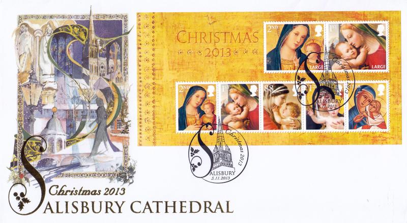 2013 (11) Christmas (M/S) - Internet 'Salisbury Cathedral' Official