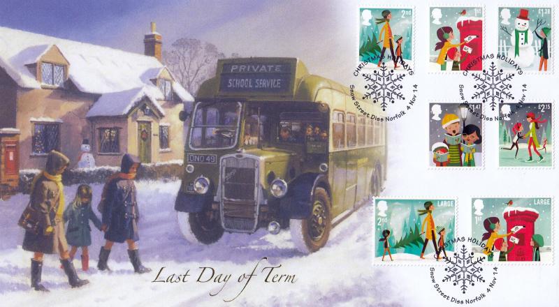 2014 (11) Christmas (Stamps) - Internet 'Snow Street' Official