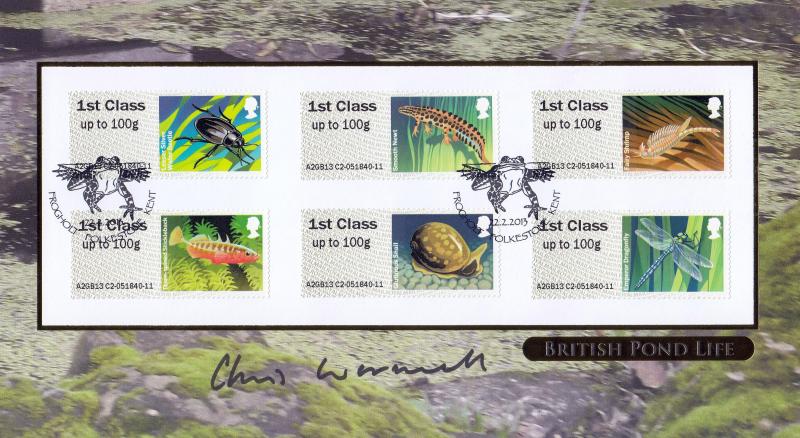 2013 (02) British Pond Life Post & Go - Internet 'Frogholt' Official - Signed by Christopher Wormell