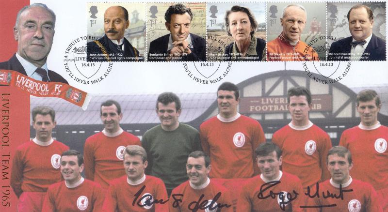 2013 (04) Great Britons - Internet 'Bill Shankly, Liverpool' Official - Signed by Roger Hunt & Ian St. John