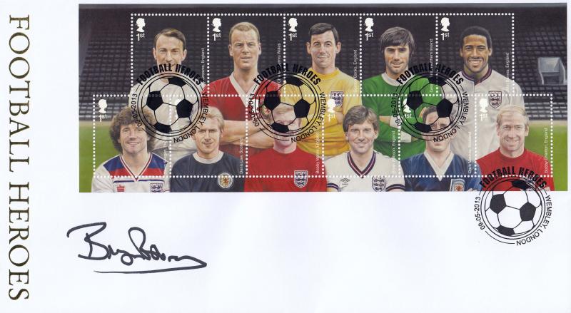 2013 (05) Football Heroes (M/S) - Internet Special - Signed Bryan Robson