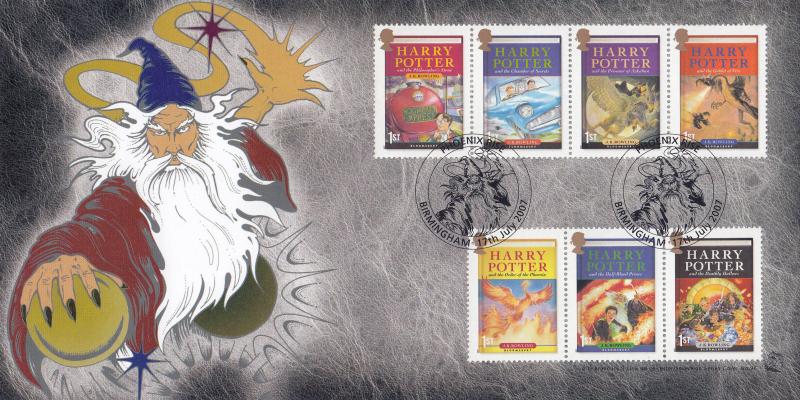 2007 (07) Harry Potter (Stamps) - Bradbury Sovereign 96 - Phoenix Rise H/S