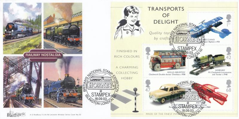 2003 (09) Transports of Delight (M/S) - Bradbury Windsor 33 - Hornby, Stampex, Islington H/S