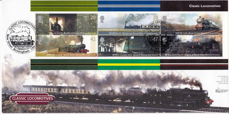 2004 (01) Classic Locomotives (M/S) - Bradbury Windsor 39 - New Street, Birmingham H/S