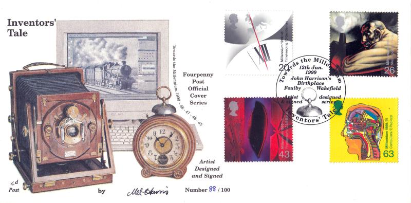 1999 (01) Inventors - 4d Post Official - Signed by Mel Harris