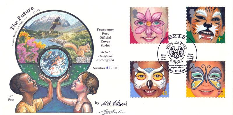 2001 (01) The Future - 4d Post Official - Signed by Amy Hunter & Mel Harris