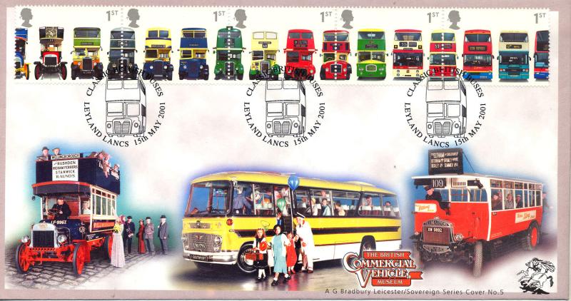 2001 (05) Buses (Stamps) - Bradbury Sovereign 5 Official