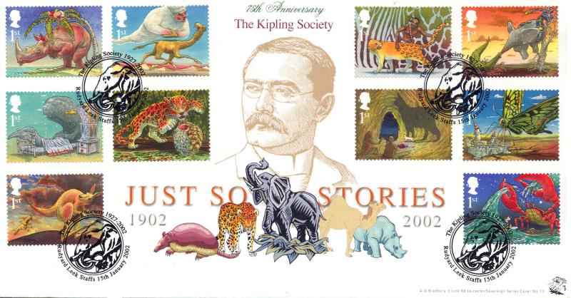 2002 (01) Rudyard Kipling - Bradbury Sovereign 11 Official
