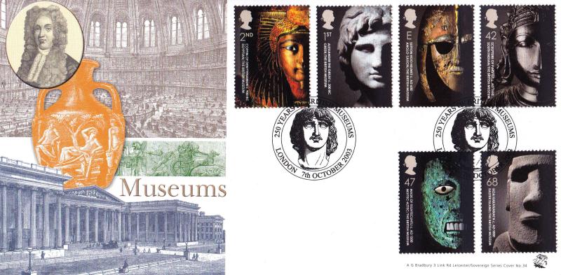2003 (10) British Museum - Bradbury Sovereign 34 Official