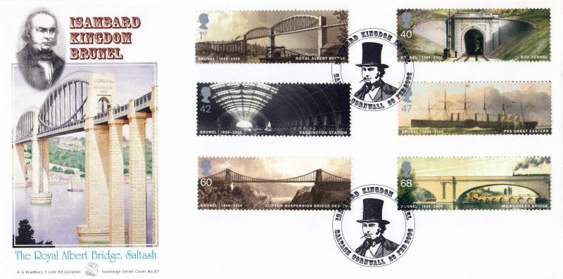 2006 (02) Brunel (Stamps) - Bradbury Sovereign 67 Officiial