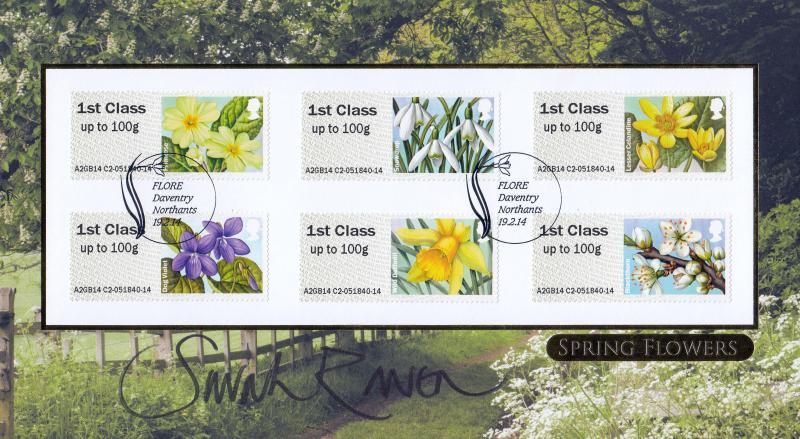 2014 (02) British Flora - Spring Bloom Post & Go - Internet 'Flore' Official - Signed Sarah Raven