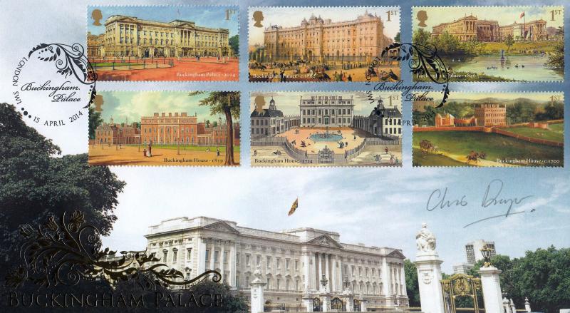 2014 (04) Buckingham Palace (Stamps) - Internet 'SW1 Scroll' Official - Signed by Chris Draper