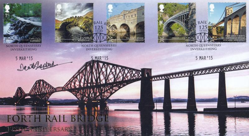 2015 (03) British Bridges - Internet 'Forth Rail Bridge' Official - Signed by David Shepherd