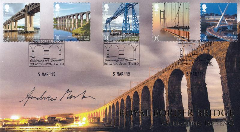 2015 (03) British Bridges - Internet 'Royal Border Bridge' Official - Signed by Andrew Martin