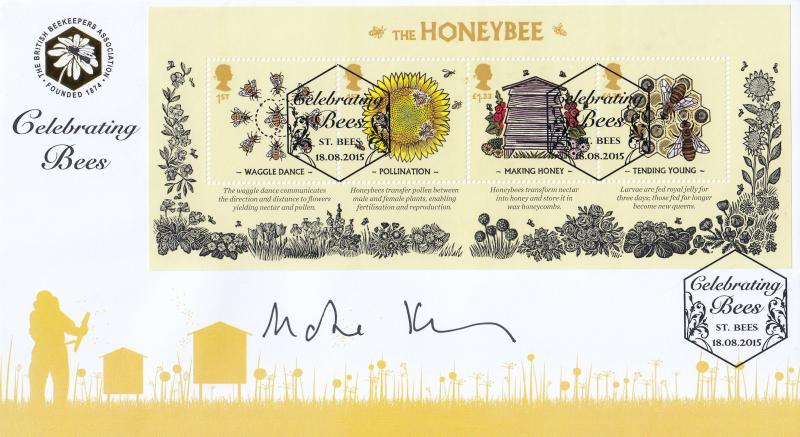 2015 (08) Bees (M/S) - Internet 'St Bees' Official - Signed by Martha Kearney