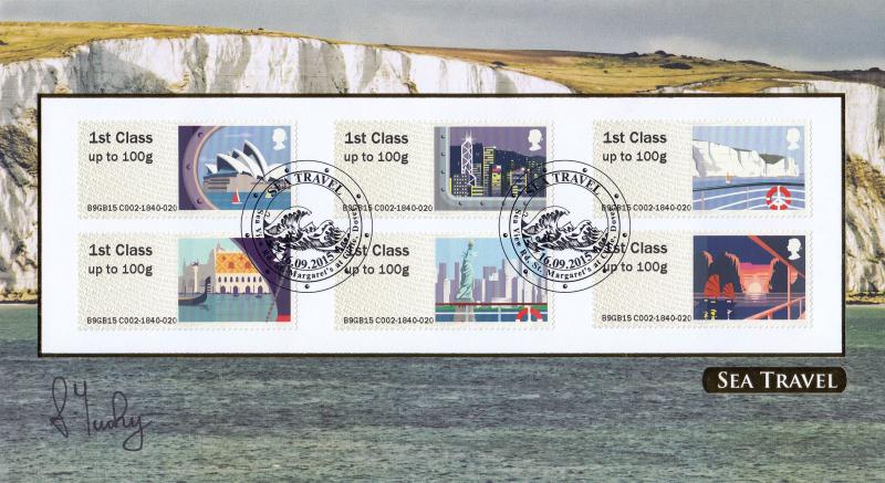 2015 (09) Sea Travel Post & Go - Internet 'St Margaret's at Cliffe, Dover' Official - Signed by Andy Tuohy