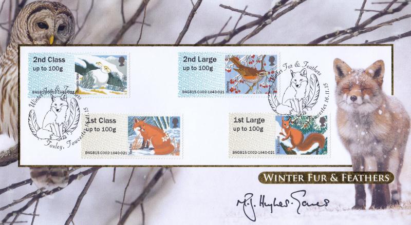 2015 (11) Winter Fur & Feathers Post & Go - Internet 'Foxley' Official - Signed by Martin Hughes-Games