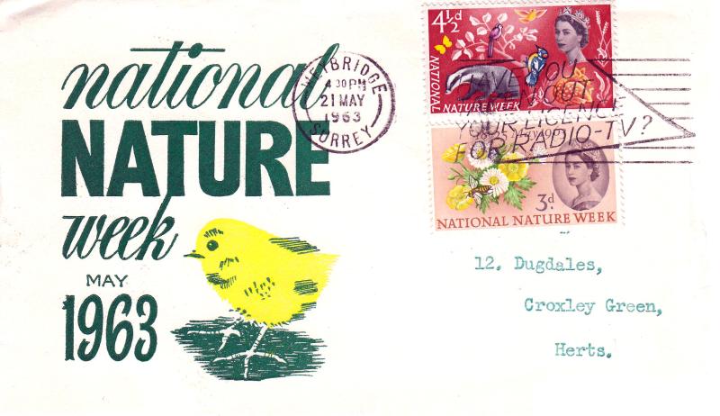 1963 (05) Nature - 'Yellow Chick' Cover - Ord - Have You Taken Out Your Licence For Radio-TV? Slogan