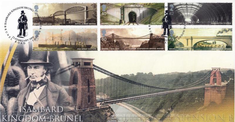 2006 (02) Brunel (Stamps) - Steven Scott 'Isambard Kingdon Brunel' Official