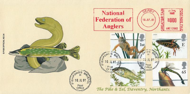 2001 (07) Pondlife - Brazier 'Pub' Official - Fishponds CDS + National Federation of Anglers Meter Mark