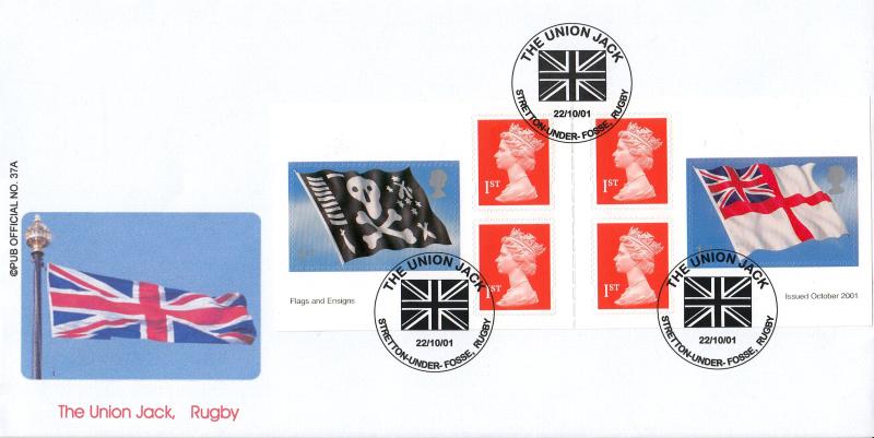 2001 (10) Flags & Ensigns (NVI Booklet) - Brazier 'The Union Jack' Pub Official (Tied)