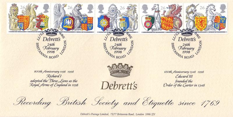 1998 (02) Queen's Beasts - Bradbury 'Debrett's' Official