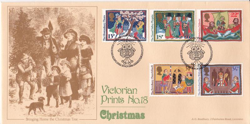 1986 (11) Christmas - Bradbury Victorian Print 18 - Bethlehem H/S
