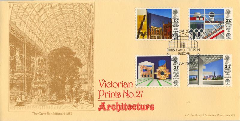 1987 (05) Architects - Bradbury Victorian Print 21 - The Clore Gallery, SW1 H/S