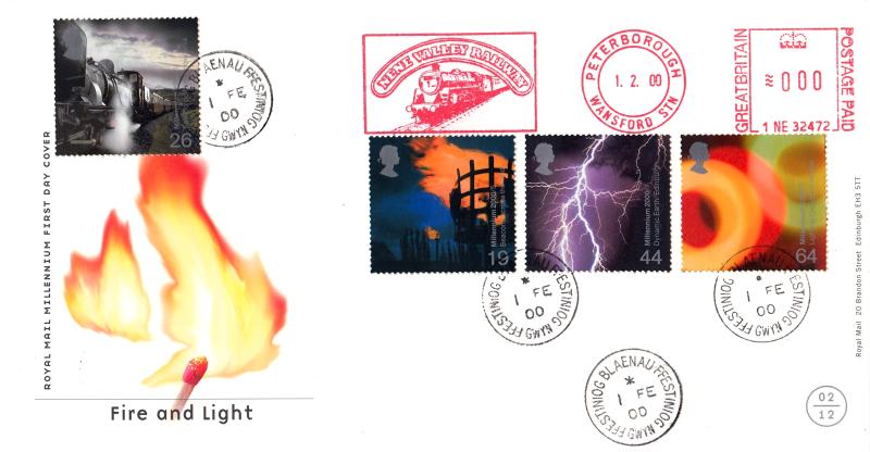 2000 (02) Fire & Light - RM - Ffestiniog CDS + Nene Valley Railway Meter Mark