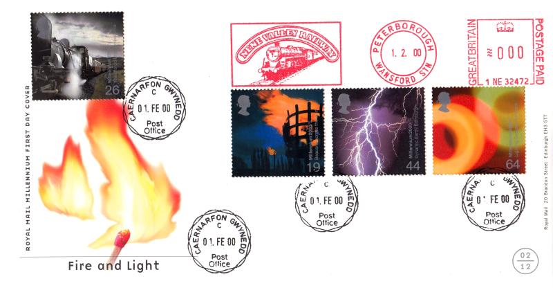 2000 (02) Fire & Light - RM - Caernarfon CDS + Nene Valley Railway Meter Mark