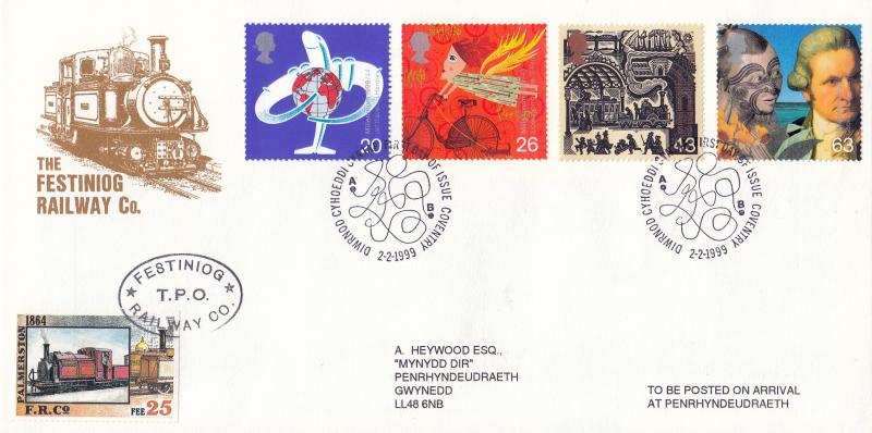 1999 (02) Travellers - Festiniog Railway Co Cover - Coventry H/S