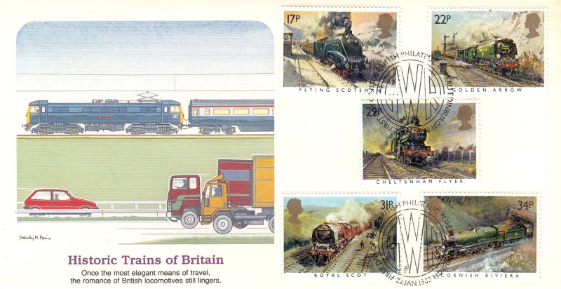 1985 (01) Famous Trains - Fleetwood Cover - Edinburgh H/S