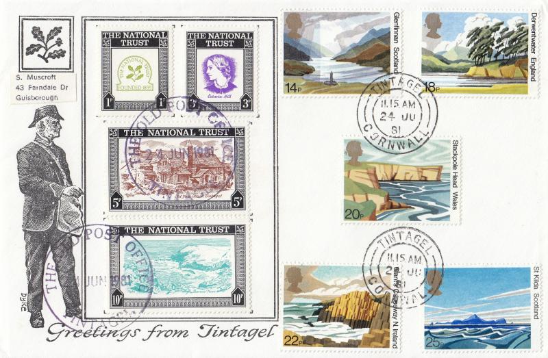 1981 (06) National Trust - Dyke 'Tintagel' Cover - Tintagel CDS