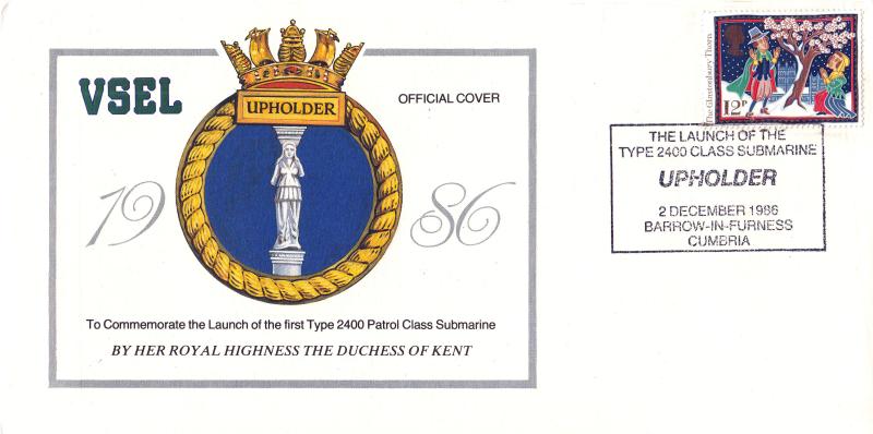 1986 (12) Christmas 12p - Vickers, Upholder Official