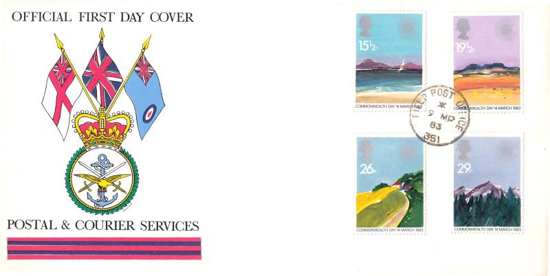 1983 (03) Commonwealth - Postal & Courier Service Cover - Field Post Office 351 CDS