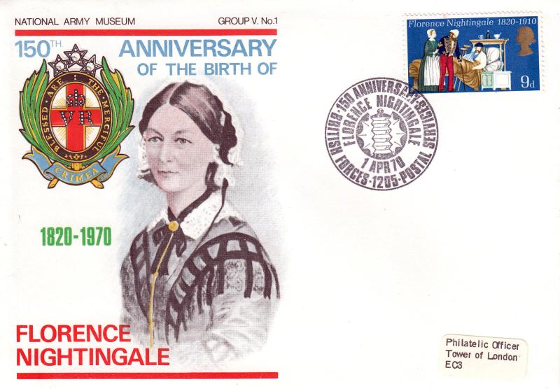 1970 (04) Anniversaries - Forces (National Army Museum) Florence Nightingale BF1205PS Official