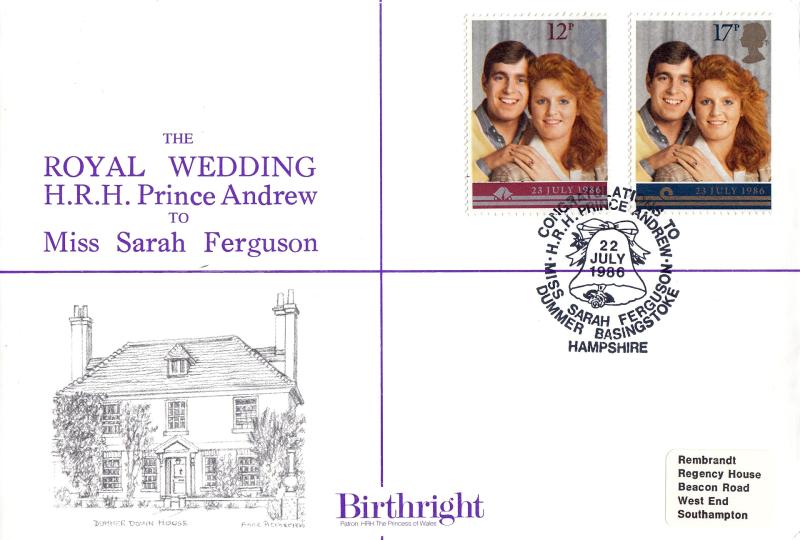 1986 (07) Wedding - Rembrant 'Birthright' Cover - Dummer (Single Bell) H/S