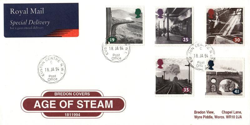 1994 (01) The Age of Steam - Bredon 'Enamel Sign' Cover - Euston Centre CDS