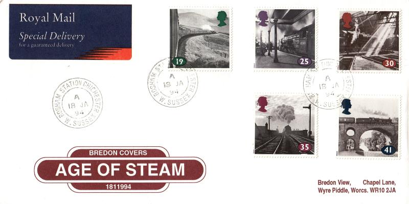 1994 (01) The Age of Steam - Bredon 'Enamel Sign' Cover - Bosham Station CDS