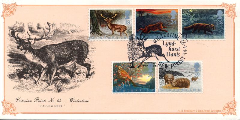 1992 (01) Wintertime - Bradbury Victorian Print 64 Official
