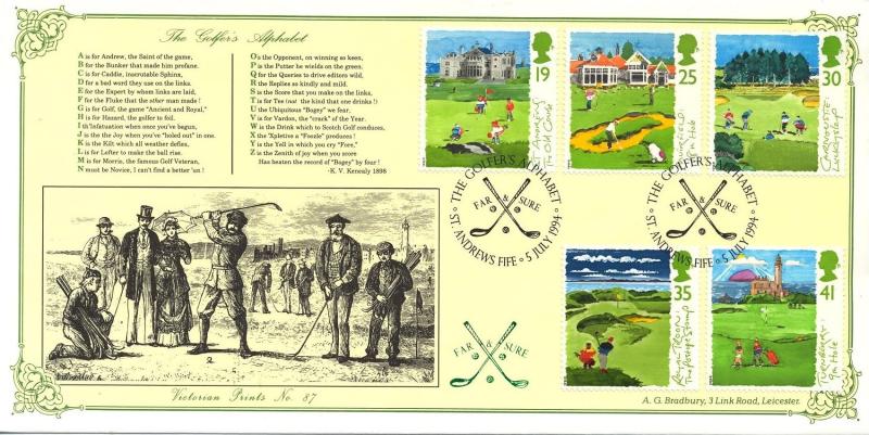 1994 (07) Golf - Bradbury Victorian Print 87 Official
