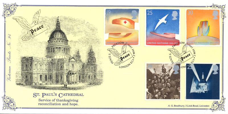 1995 (05) VE Day - Bradbury Victorian Print 94 Official