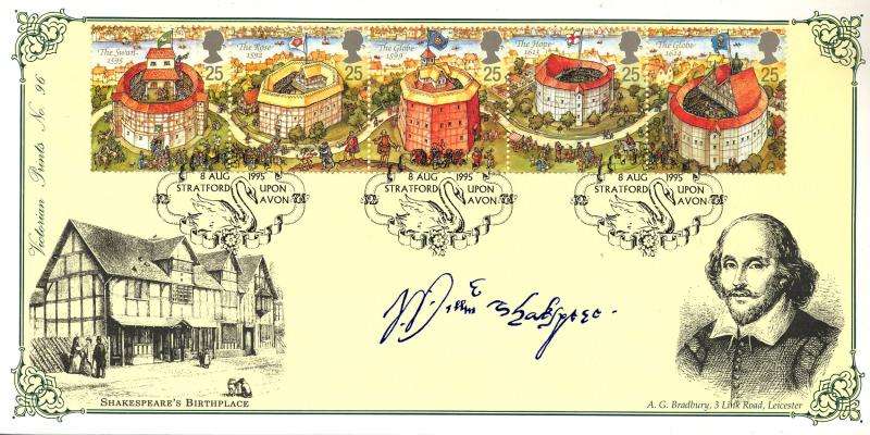 1995 (08) Shakespeare's Globe - Bradbury Victorian Print 96 Official