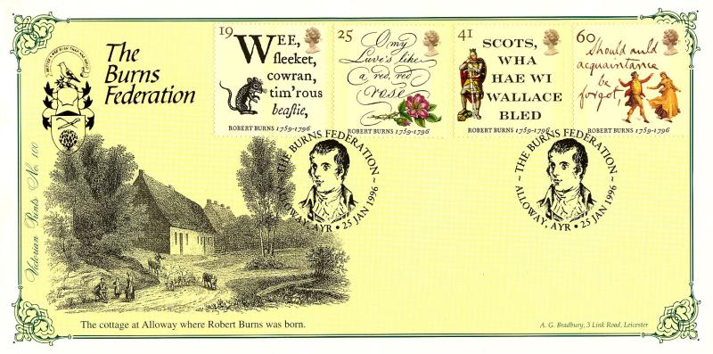 1996 (01) Robert Burns - Bradbury Victorian Print 100 Official