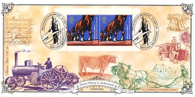 1999 (09) Millennium Booklet No 2 - Bradbury Victorian Print 136 Detling Special